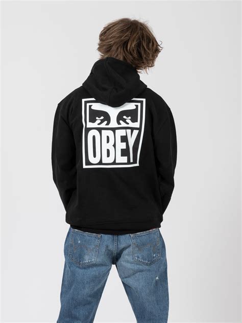 felpa obey nera